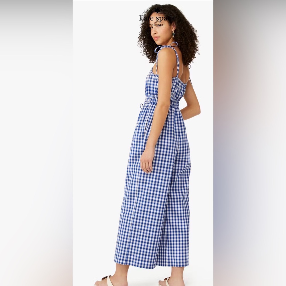 kate spade Wave Gingham Jumpsuit - Picture 2 of 7